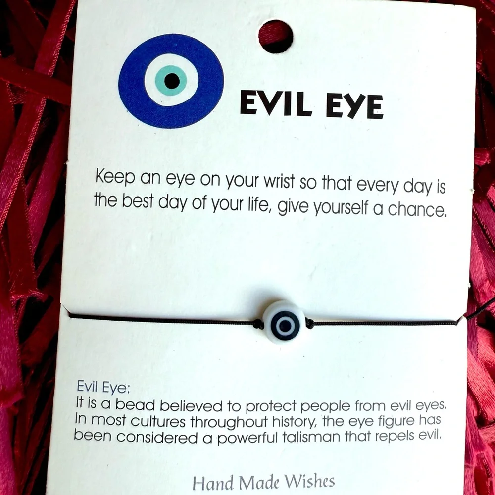 Evil Eye Bracelet Charm Anklet adjustable NWT Fashion Jewelry Kids Men Women’s